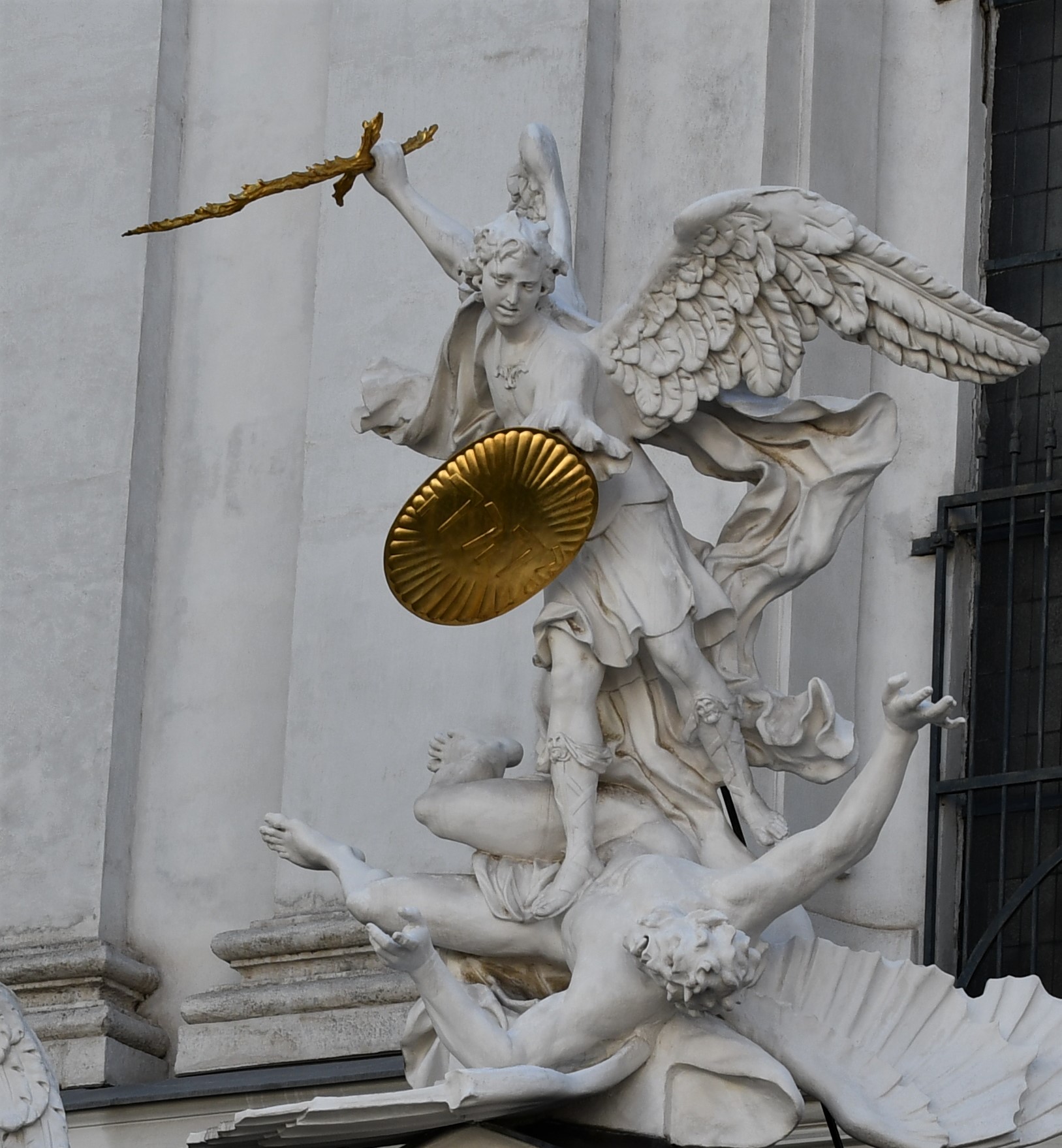 St. Michael slaying Lucifer